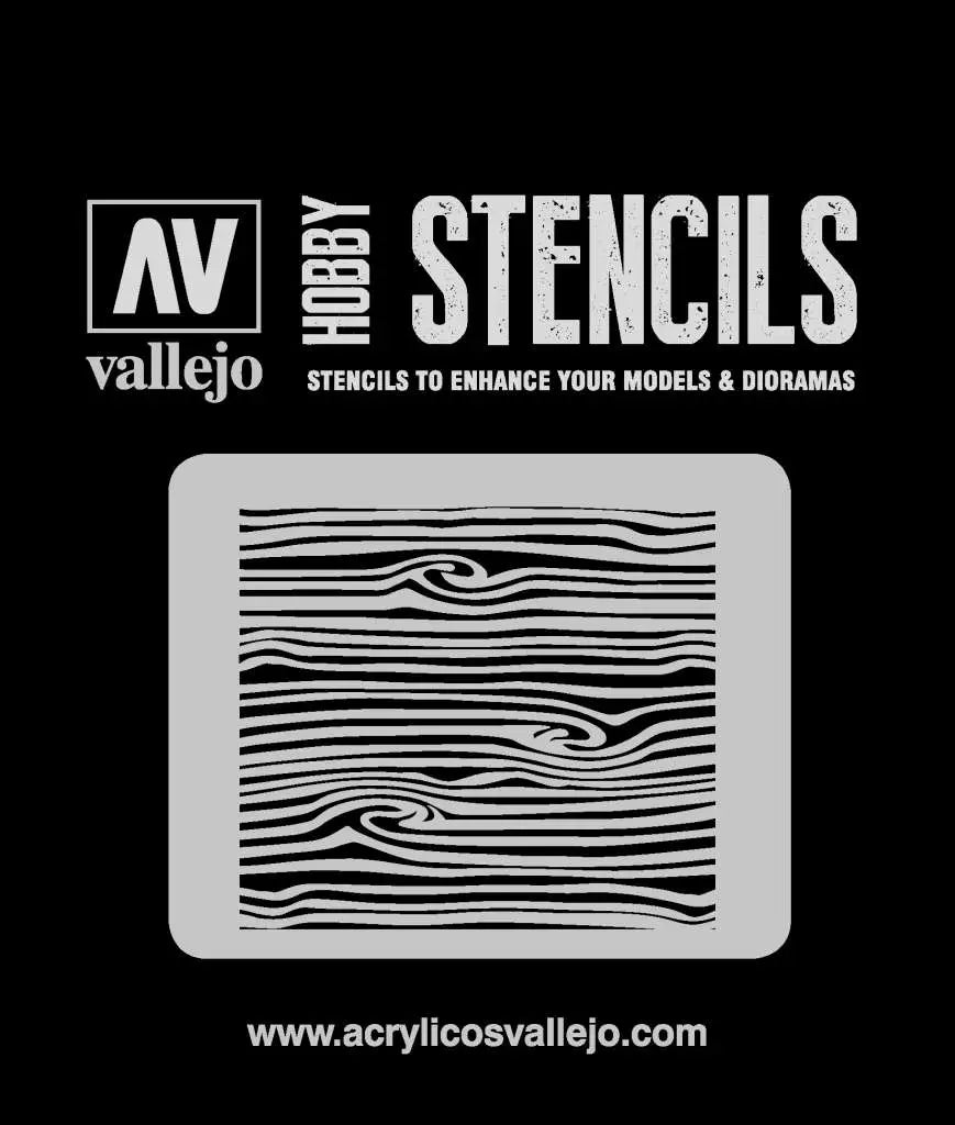 STENCIL STTX007 WOOD TEXTURE # 2
