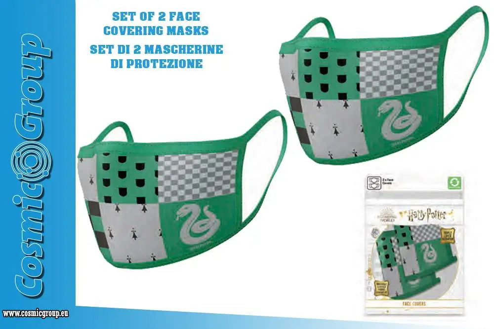 HP SLYTHERIN FACE COVER MASK SET(2)