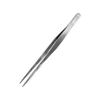STRAIGHT TIP STAINLESS STEEL TWEEZERS 175mm