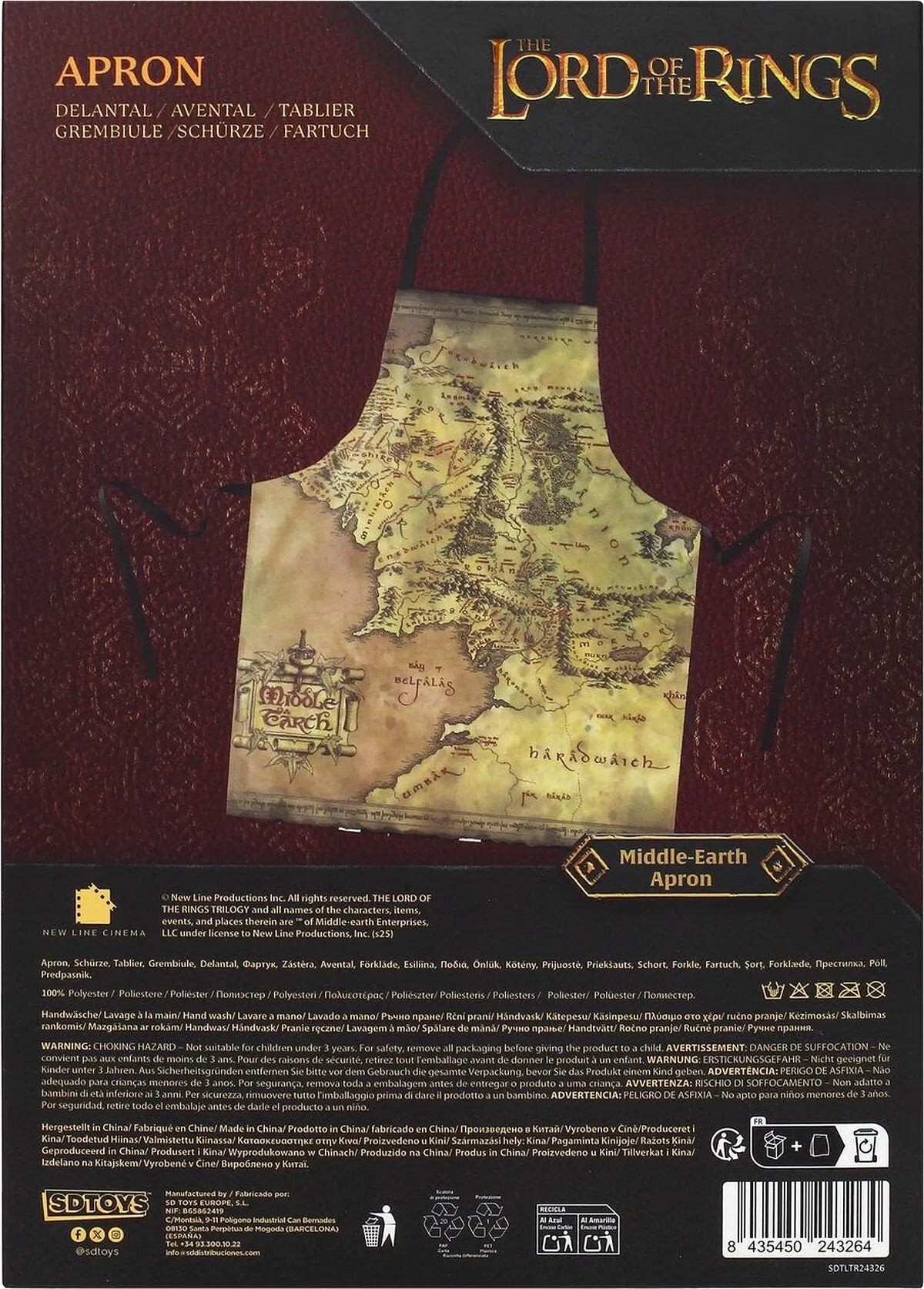 LOTR MAP APRON