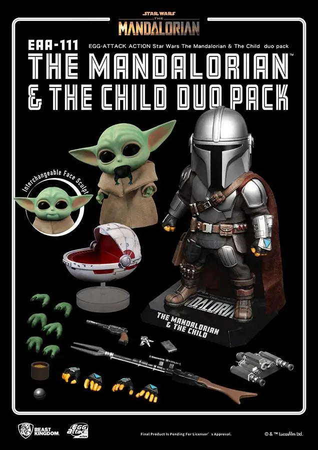 SW EGG AA MANDALORIAN & THE CHILD DUO PK