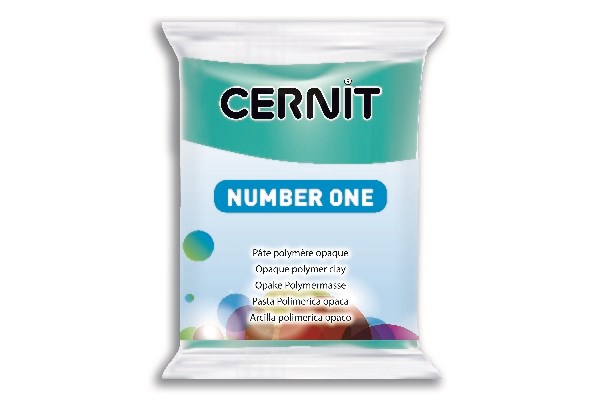 Cernit 676 Number One 56g turkis grøn