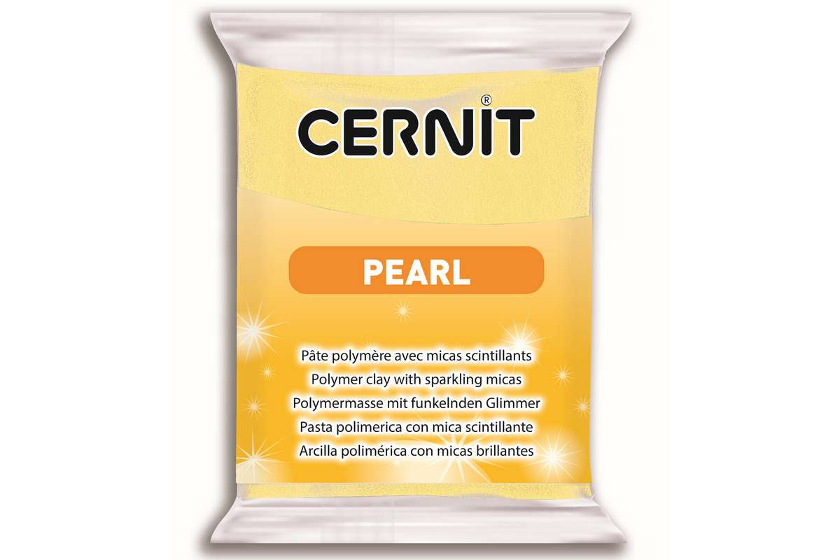 Cernit Pearl 900 (perlemor) 56g, gul