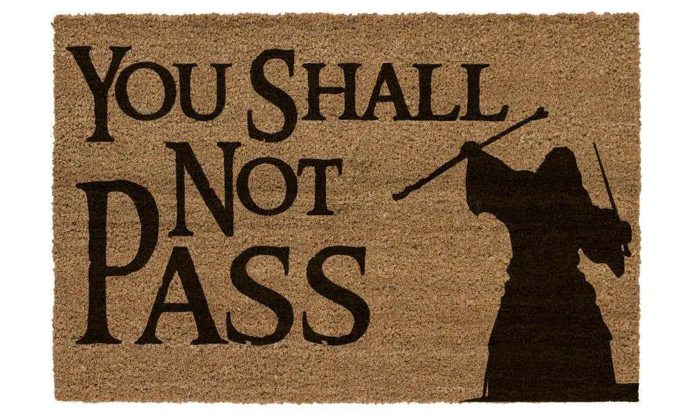 LOTR YOU SHALL NOT PASS DOORMAT