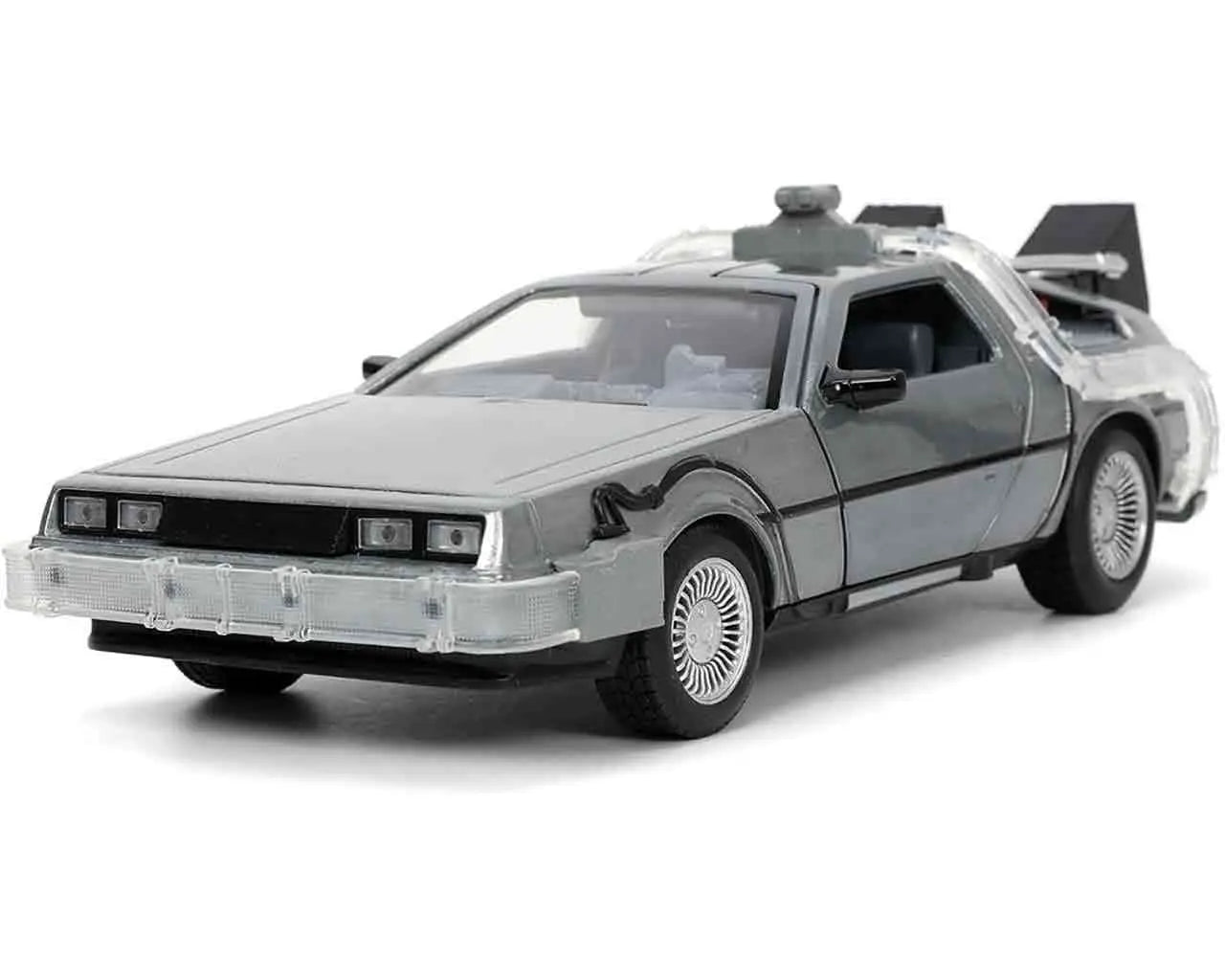 BACK TO THE FUTURE PART 1 1982 DELOREAN LIGHTS 1/24 DIE-CAST MODEL
