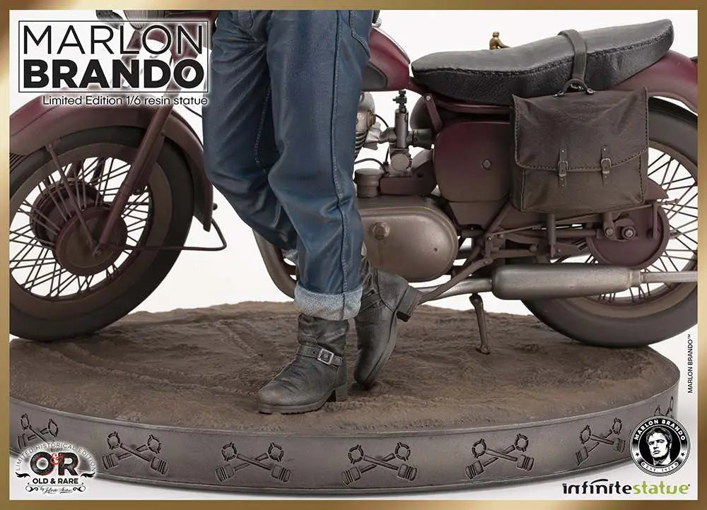 MARLON BRANDO W/BIKE OLD&RARE 1:6 RESIN