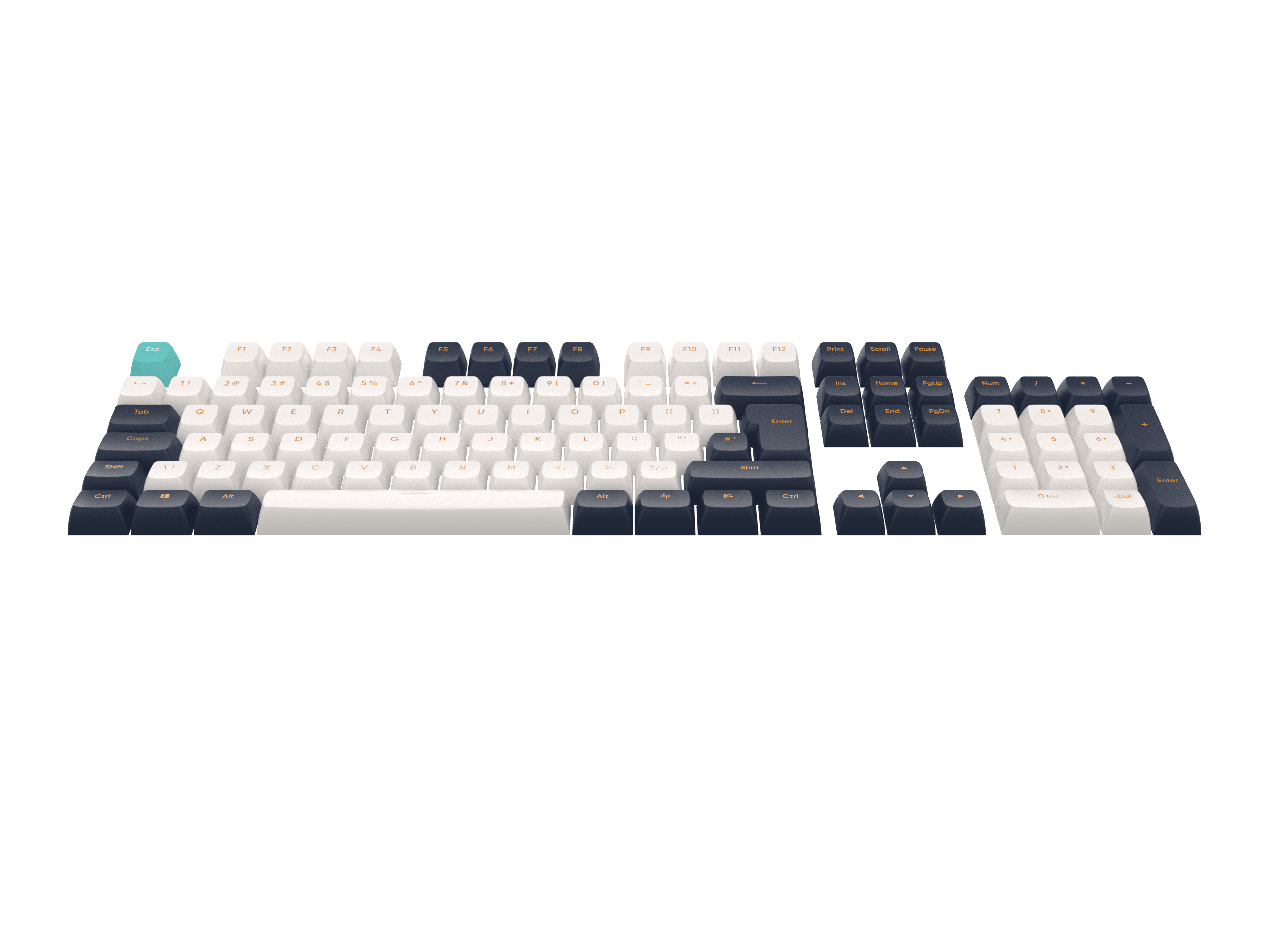 Dark Project - Navy Blue / Ivory Keycaps [ANSI & ISO]