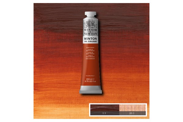 Winton oil 200ml burnt sienna 074