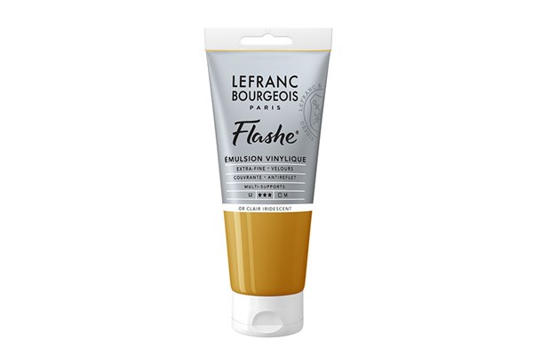 Flashe acrylic 80ml light gold iridescent