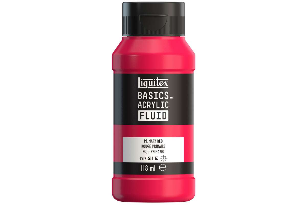 Basics fluid 118ml primary red row 415