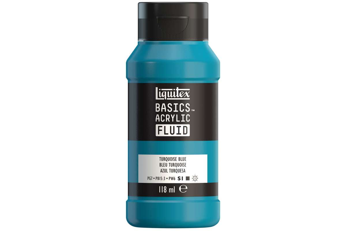 Basics fluid 118ml turquoise blue row 046