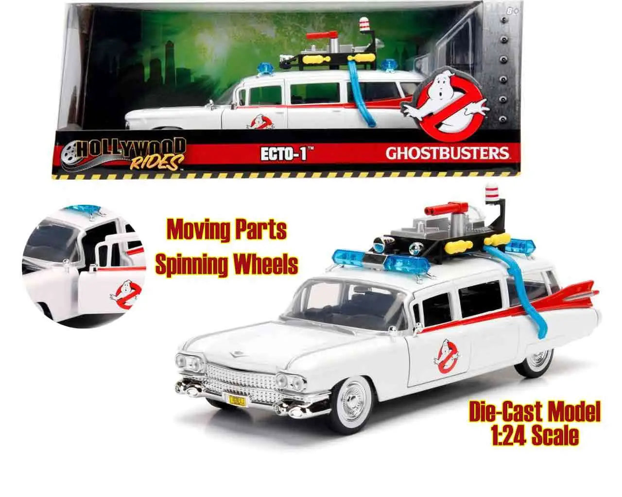 GHOSTBUSTERS ECTO 1 1/24 DIECAST MODEL