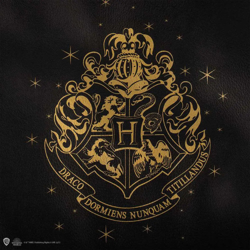 HP HOGWARTS BLACK PU LEATHER HANDBAG