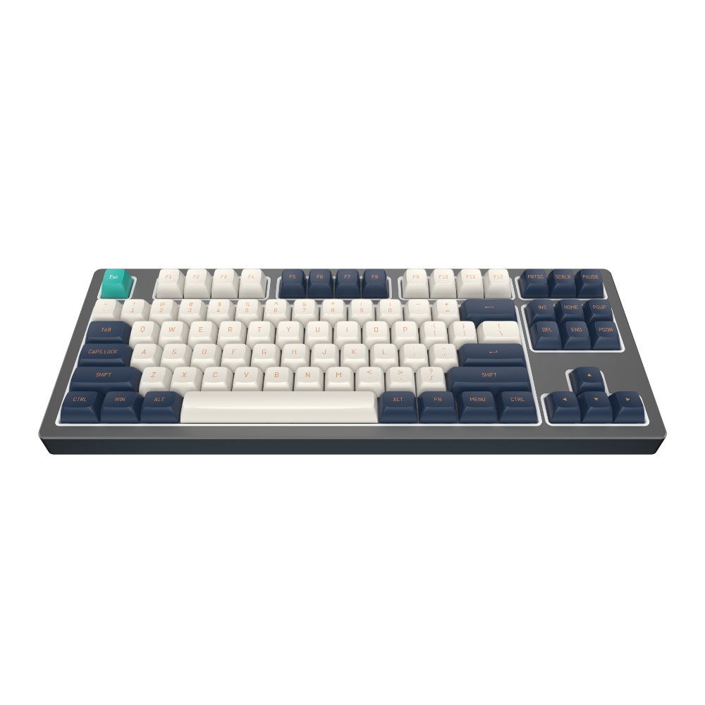 Dark Project / KD87B LTD Aluminum / Black & Cloud Grey - Gateron Cap Teal RGB (ENG)