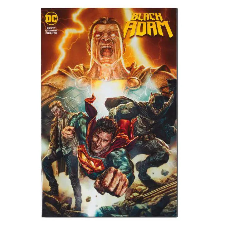 DC PAGE PUNCH BLACK ADAM+COMIC 7INCH AF
