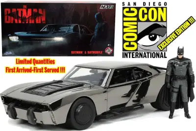 BATMAN 2022 BATMOBILE & BATMAN 1/24 DIE-CAST MODEL SAN DIEGO COMICON VARIANT LIMITED EDITIOM