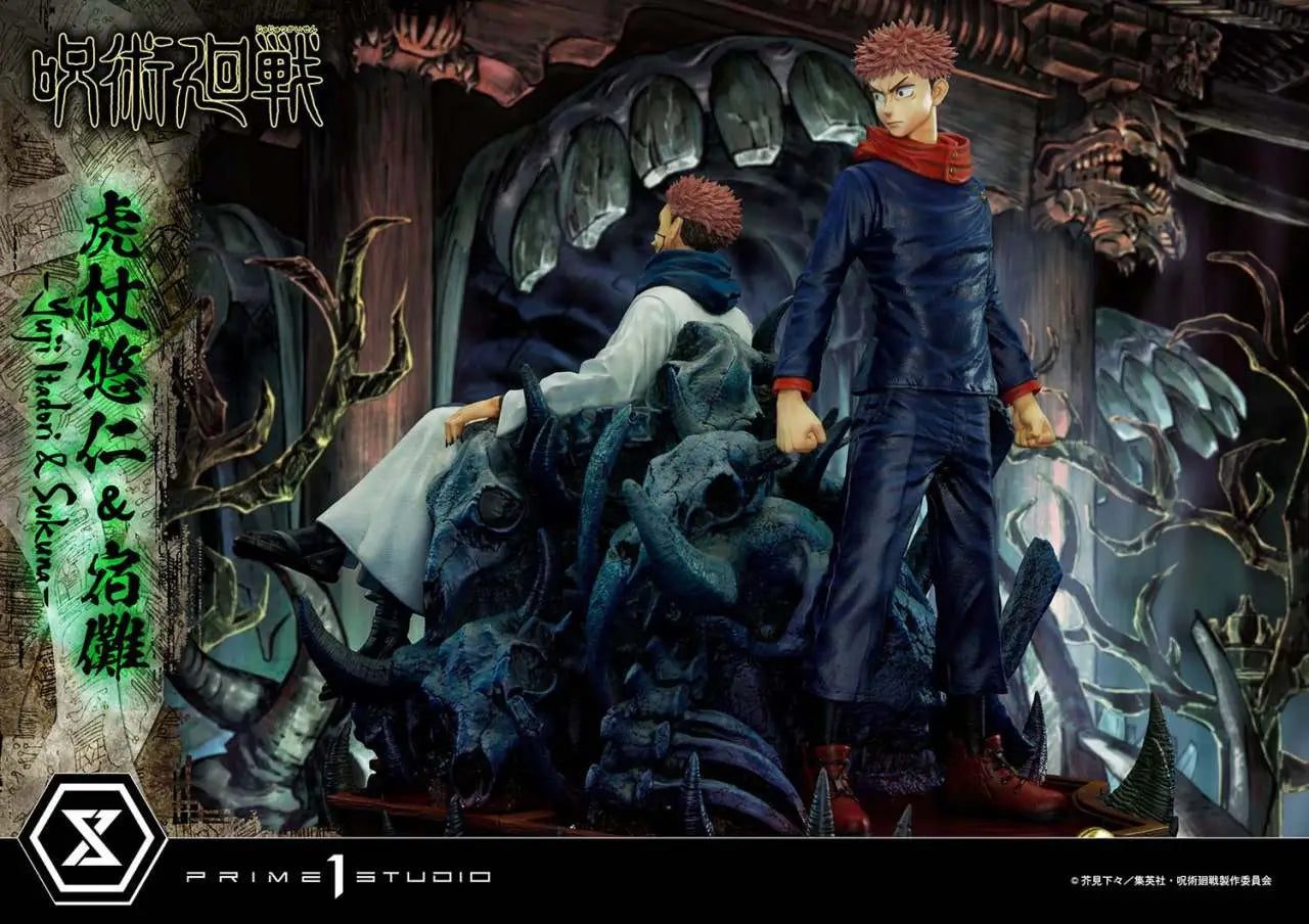 JUJUTSU KAISEN YUJI E SUKUNA STATUE SET