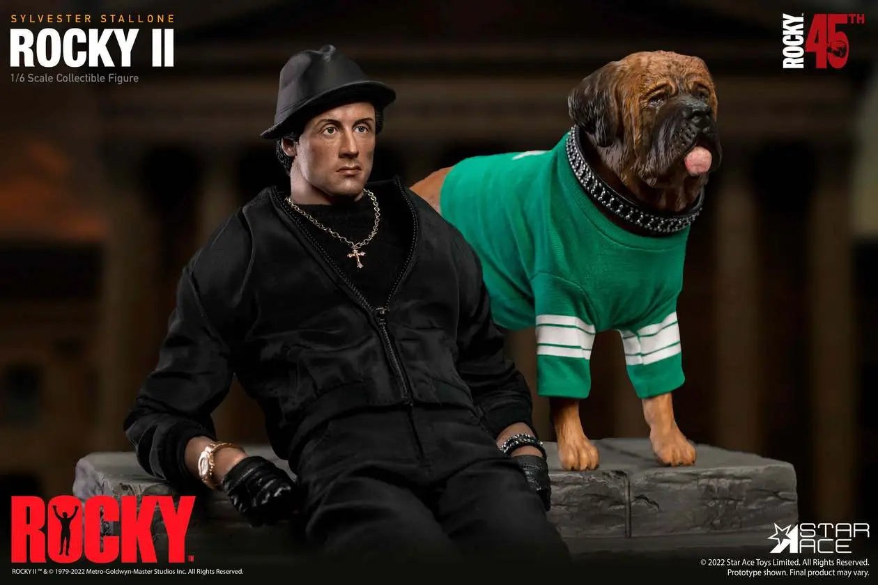 ROCKY BALBOA BLACK SUIT 1/6 DELUX AF