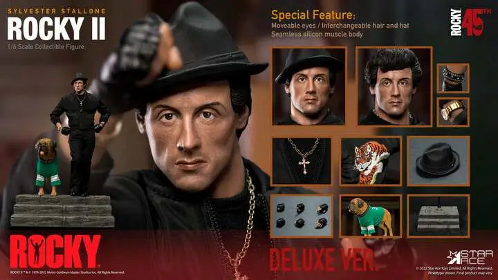 ROCKY BALBOA BLACK SUIT 1/6 DELUX AF