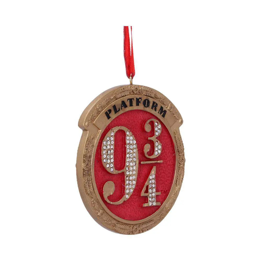 HARRY POTTER PLATFORM 9 3/4 HANGING ORNAMENT