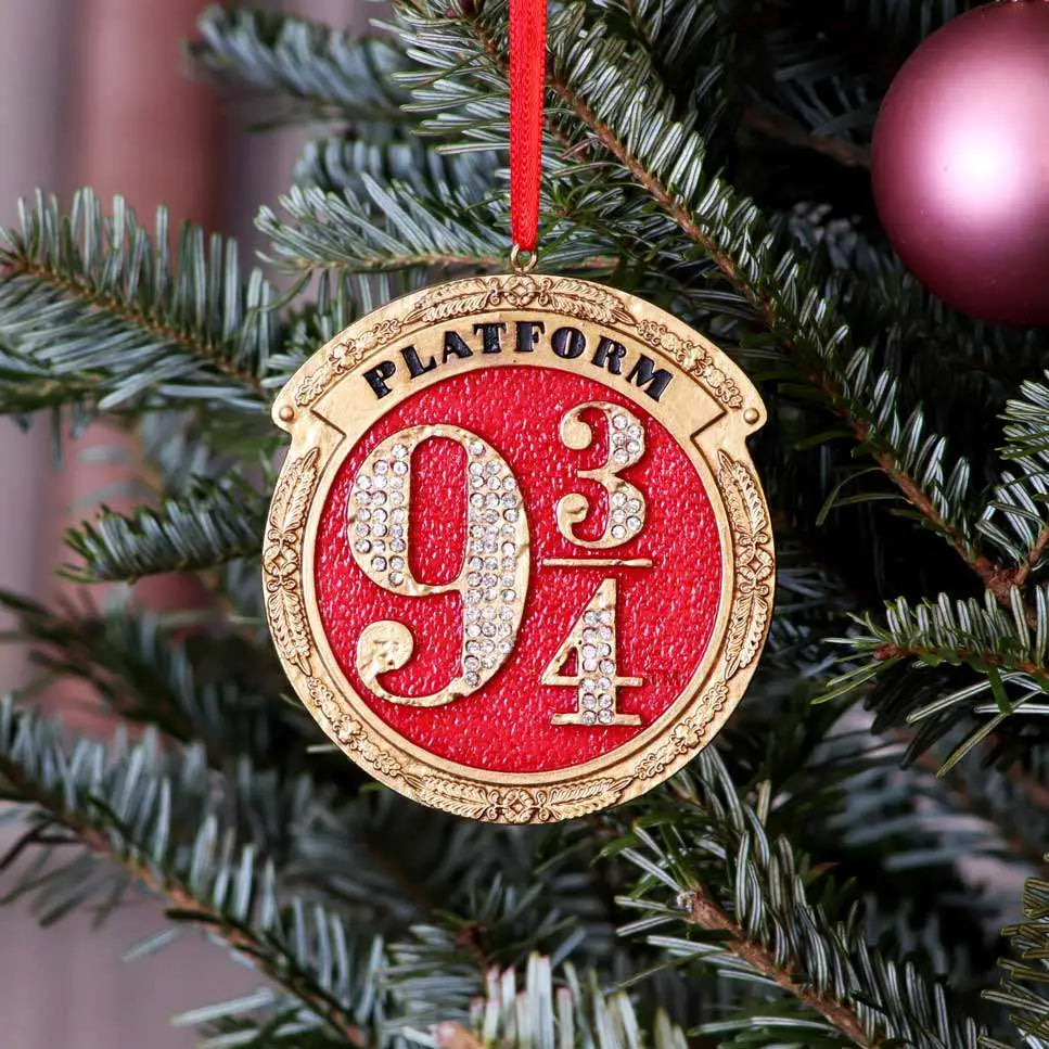HARRY POTTER PLATFORM 9 3/4 HANGING ORNAMENT