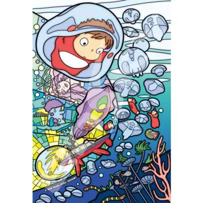 PONYO 126 PCS STAINED GLASS PUZZLE