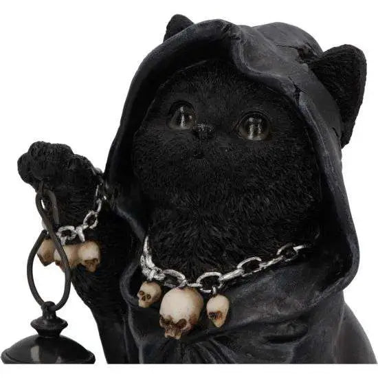 REAPERS FELINE LANTERN GRIM REAP CAT FIG