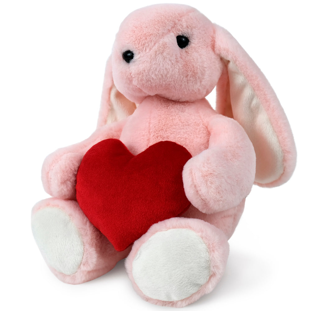 Plush toy WP MERCHANDISE Bunny Jessie with a heart 34cm