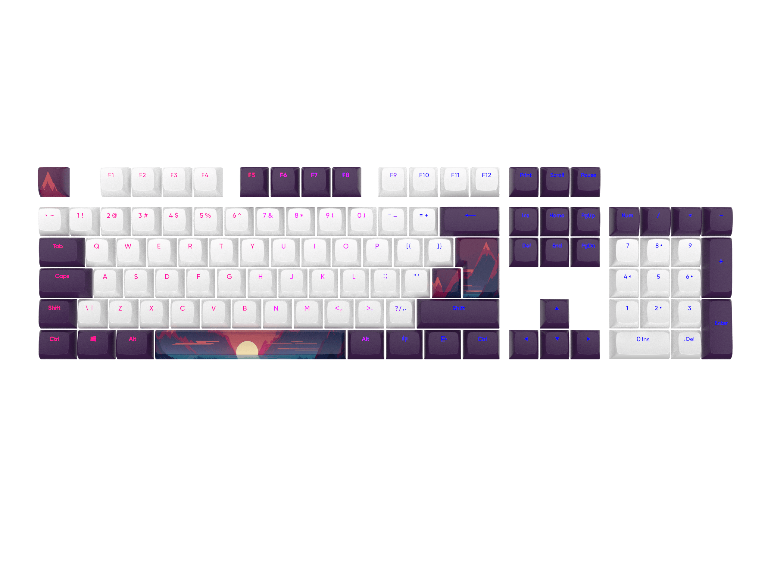 Dark Project - Sunrise Keycaps [ANSI & ISO]