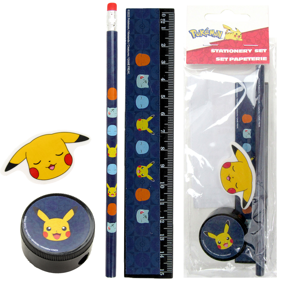 POKEMON - Starter - Stationery Set - 4pc.