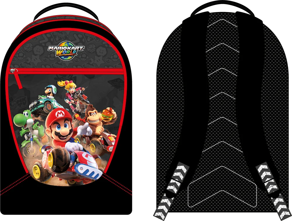 MARIO KART WORLD - 3 Compartiments BackPack '32x45x18cm'