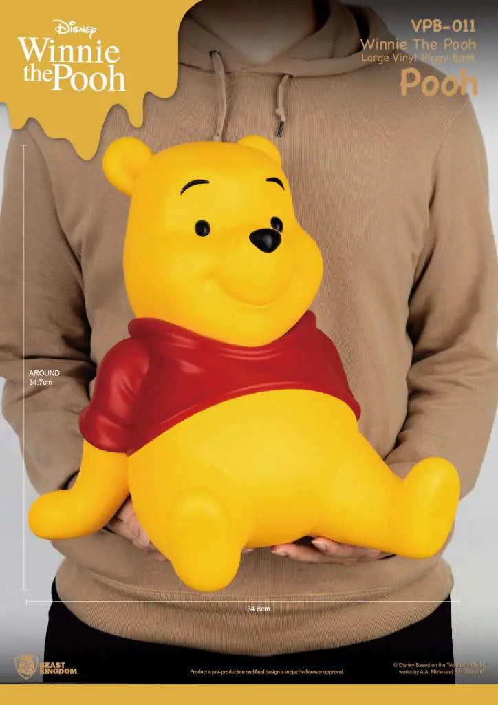WINNIE POOH LARGE VINYL PIGGY BANK