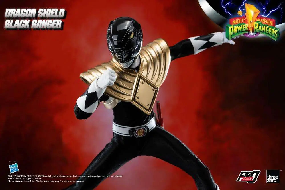 MMPR DRAGON SHIELD BLACK RANGER 1/6 AF