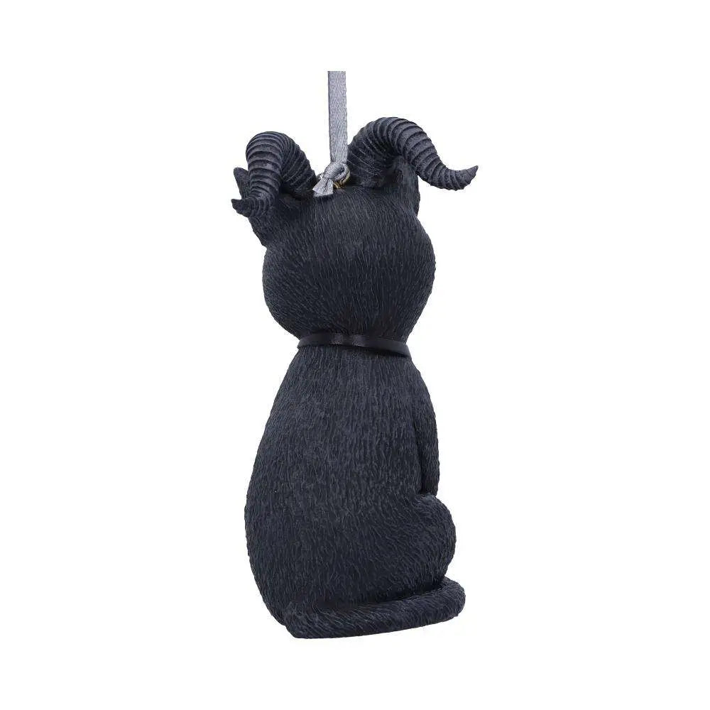 PAWZUPH BLACK HORNED CAT HANGING ORNAMENT