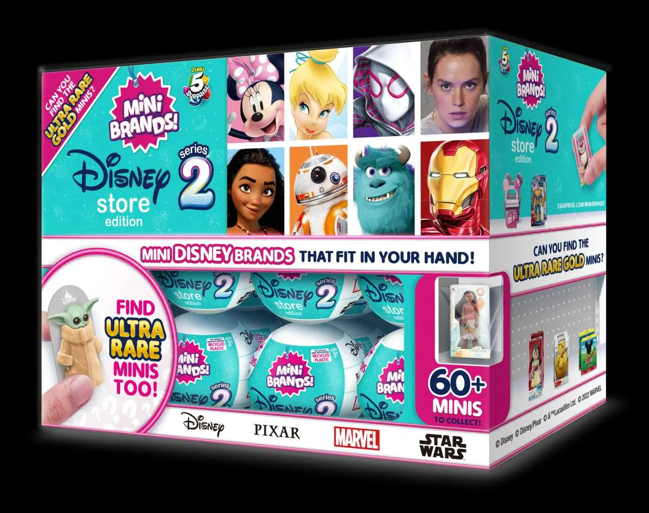 DISNEY STORE 5 SURPRISE MINI BRANDS serie 2 display (24)