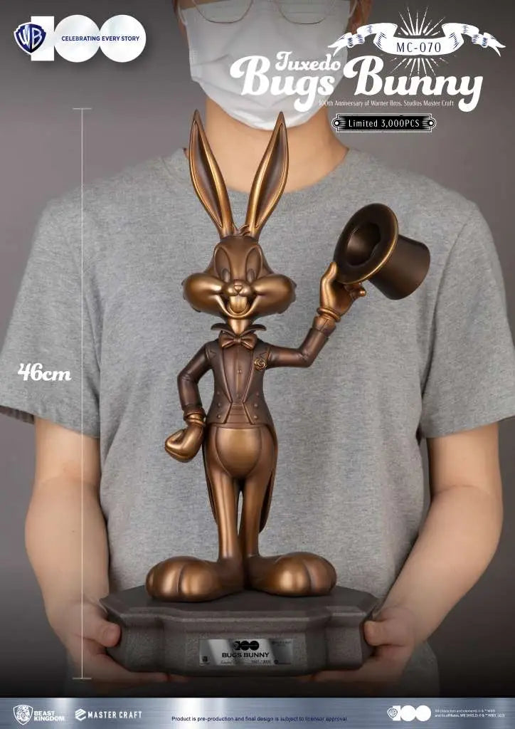WARNER BROS STUDIOS 100TH ANN. TUXEDO BUGS BUNNY MASTERCRAFT