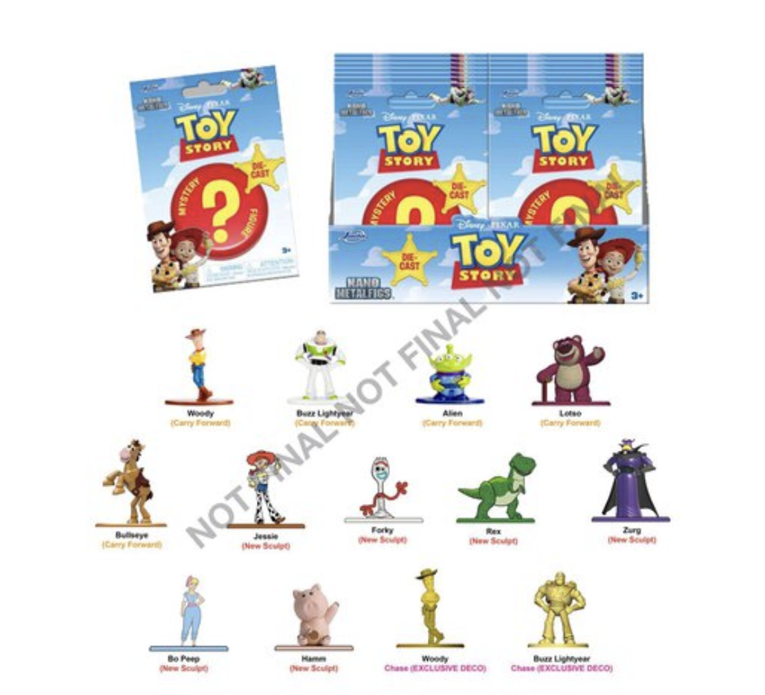 TOY STORY - Display of Blind Nano Figures - 13 Assortment - 24pc