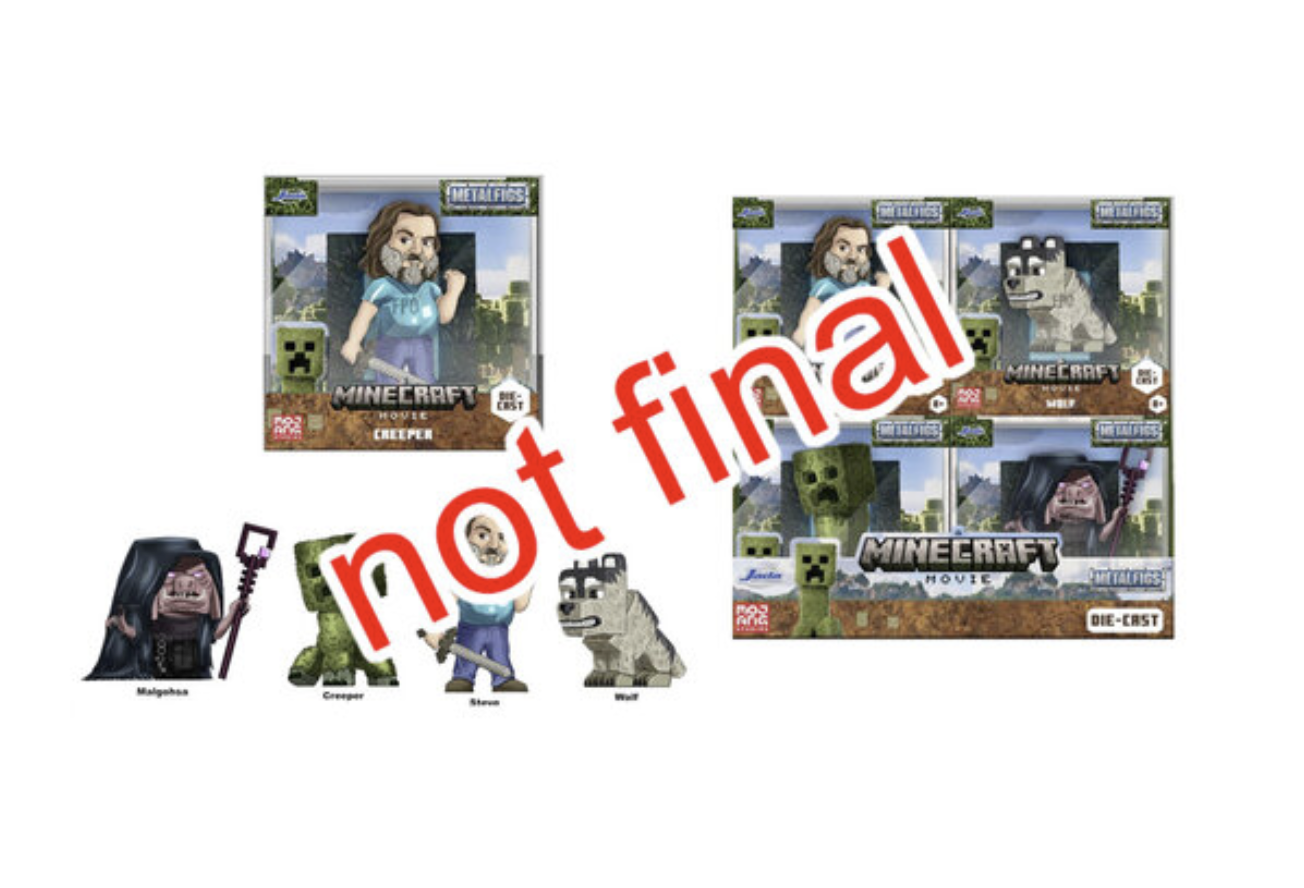 MINECRAFT MOVIE - Display of 2,5" Figures - 4 Modèles - 12pc - Wave 5