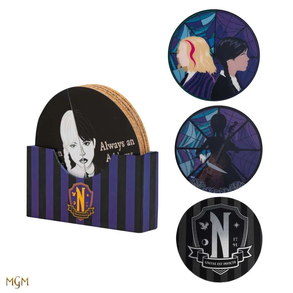 WEDNESDAY COASTERS SET (4)