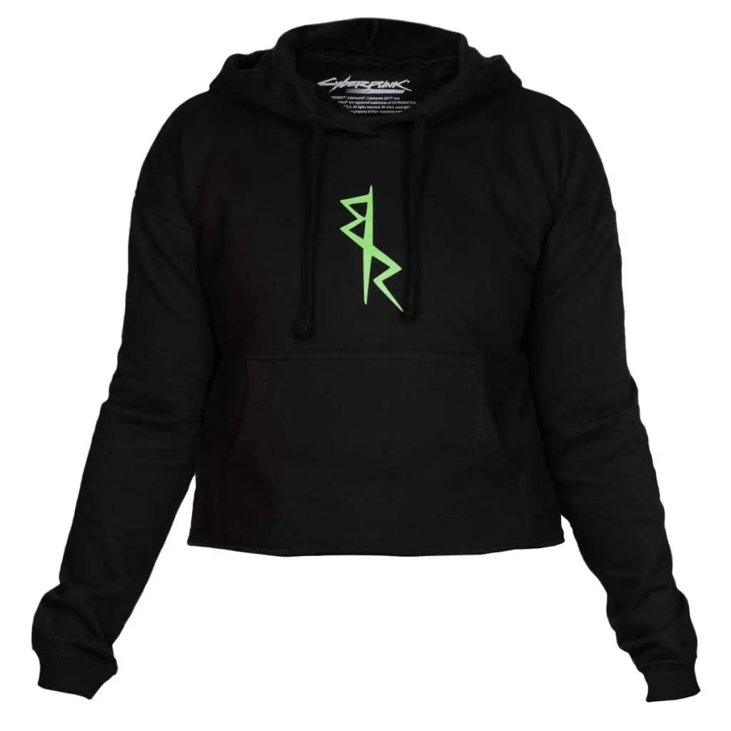 CYBERPUNK EDGERUNNERS NEON LUCY CROP HOODIE S