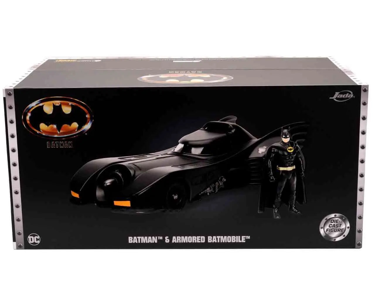 BATMAN 1989 AMORED BATMOBILE & BATMAN 1/24 DIE-CAST MODEL LIMITED EDITION