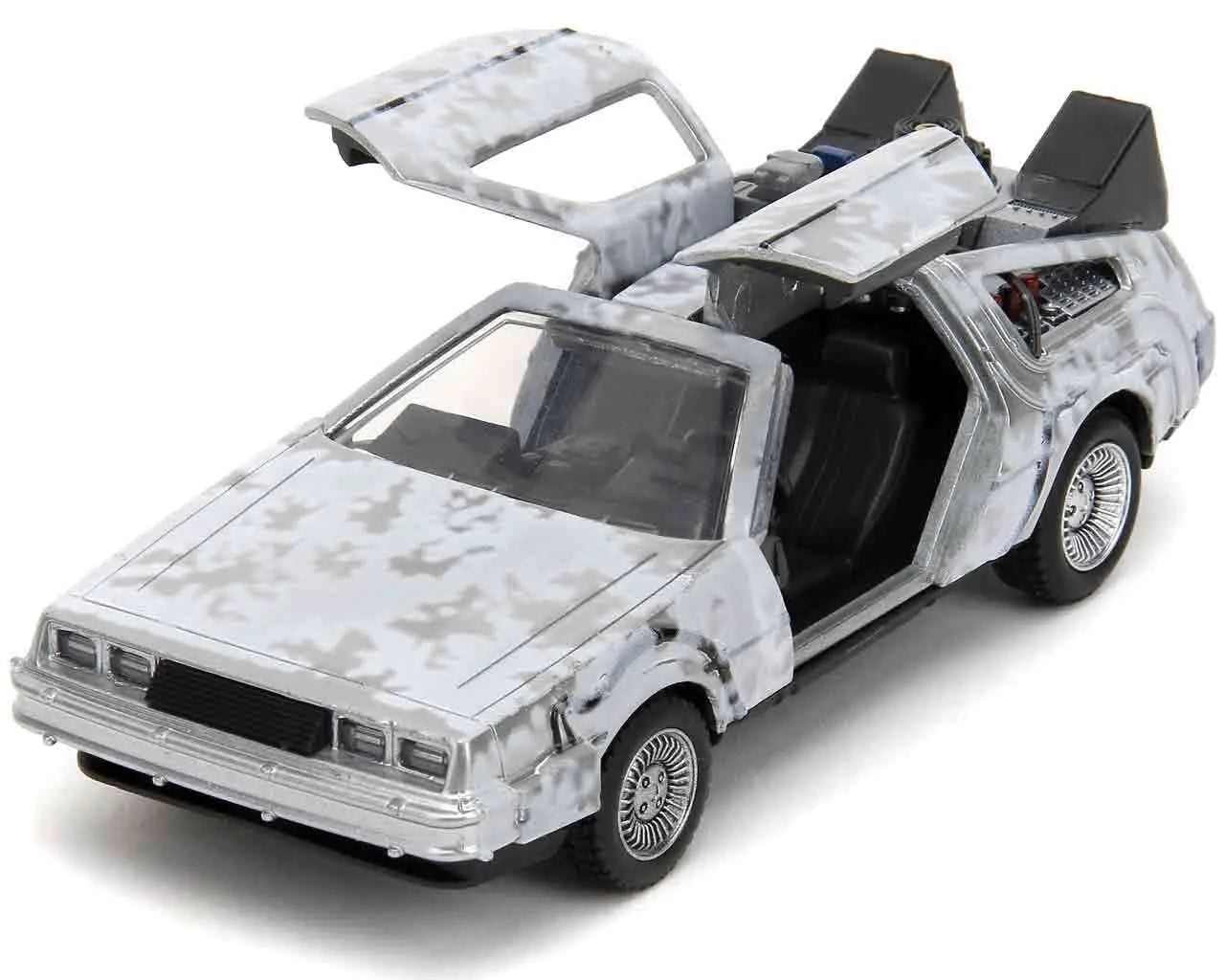 BACK TO THE FUTURE PART 1 1982 DELOREAN FROST EFFECT 1/32 DIE CAST MODEL VARIANT LIMITED EDITION