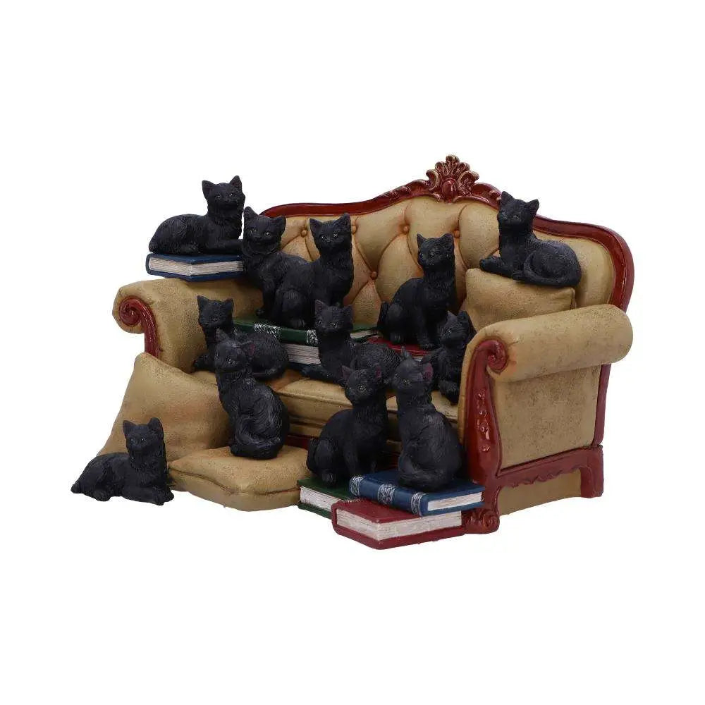 COUCH CLOWDER WITH 48 DISPLAY CATS