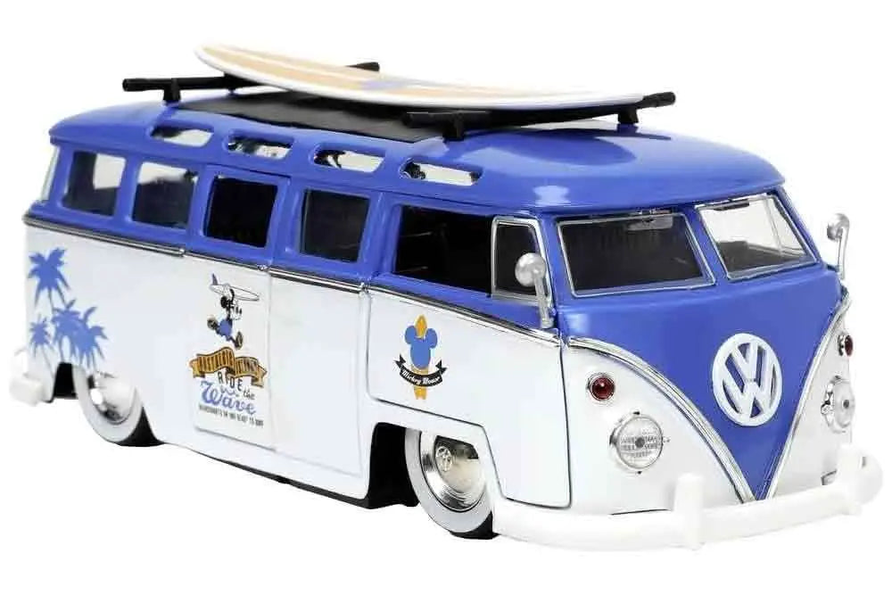 MICKEY MOUSE 1967 VOLKSWAGEN T1 VAN & MICKEY 1/24 DIE-CAST MODEL