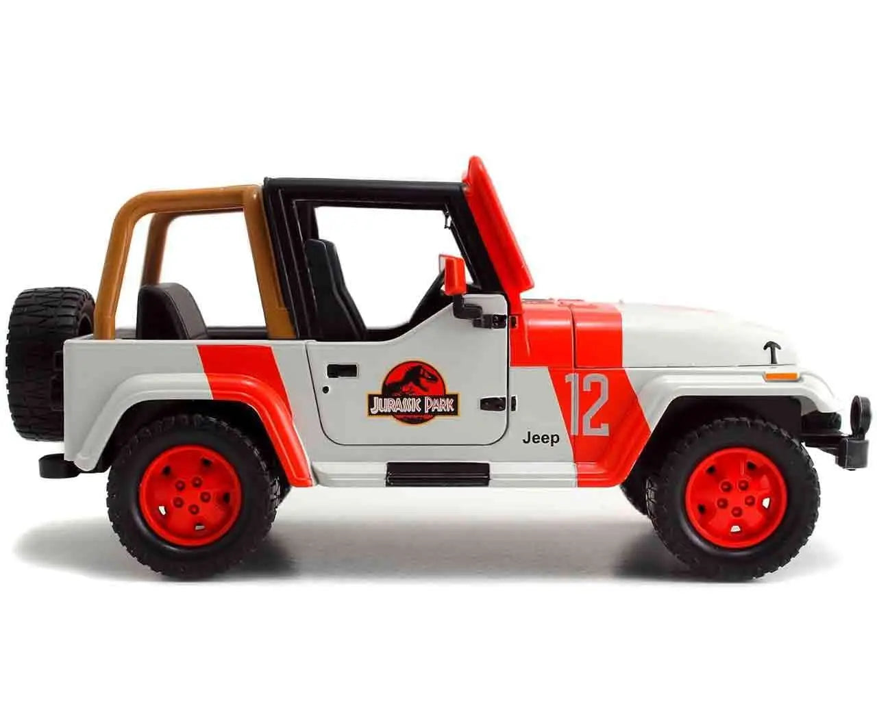 JURASSIC PARK 1992 JEEP WRANGLER YJ SAHARA 1/24 DIE-CAST MODEL