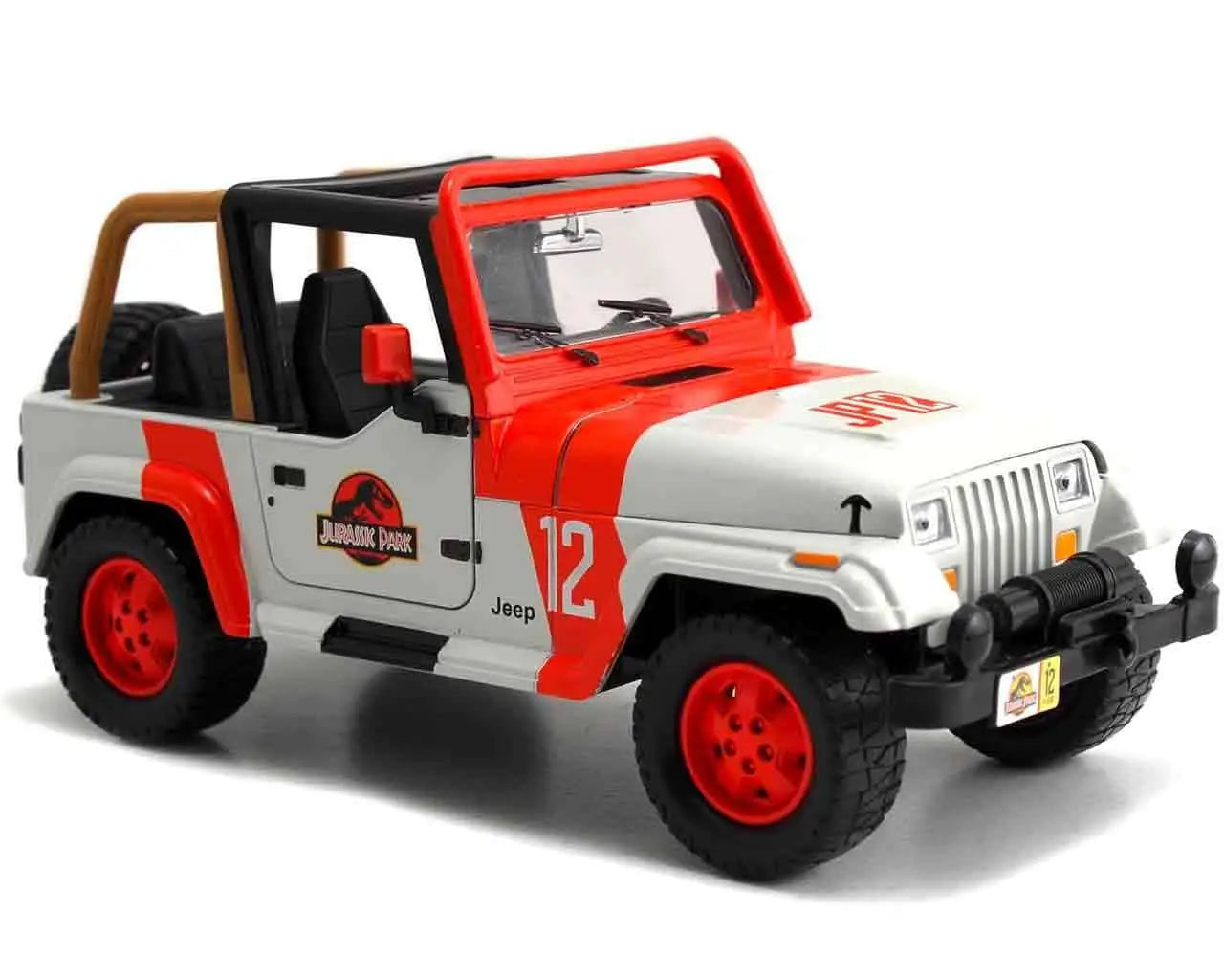 JURASSIC PARK 1992 JEEP WRANGLER YJ SAHARA 1/24 DIE-CAST MODEL