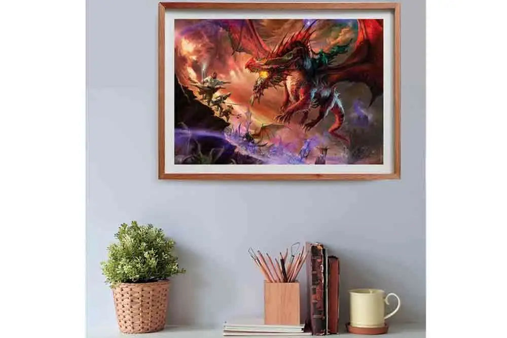 Gaming Puzzle Collection - Cube500 Dungeons & Dragons: Kansaldi on Red Dragon  - Jigsaw Puzzle 500 Pcs