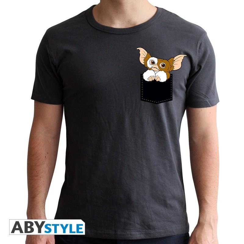 GREMLINS - T-Shirt - Pocket Gizmo - Dark Grey - (XS)