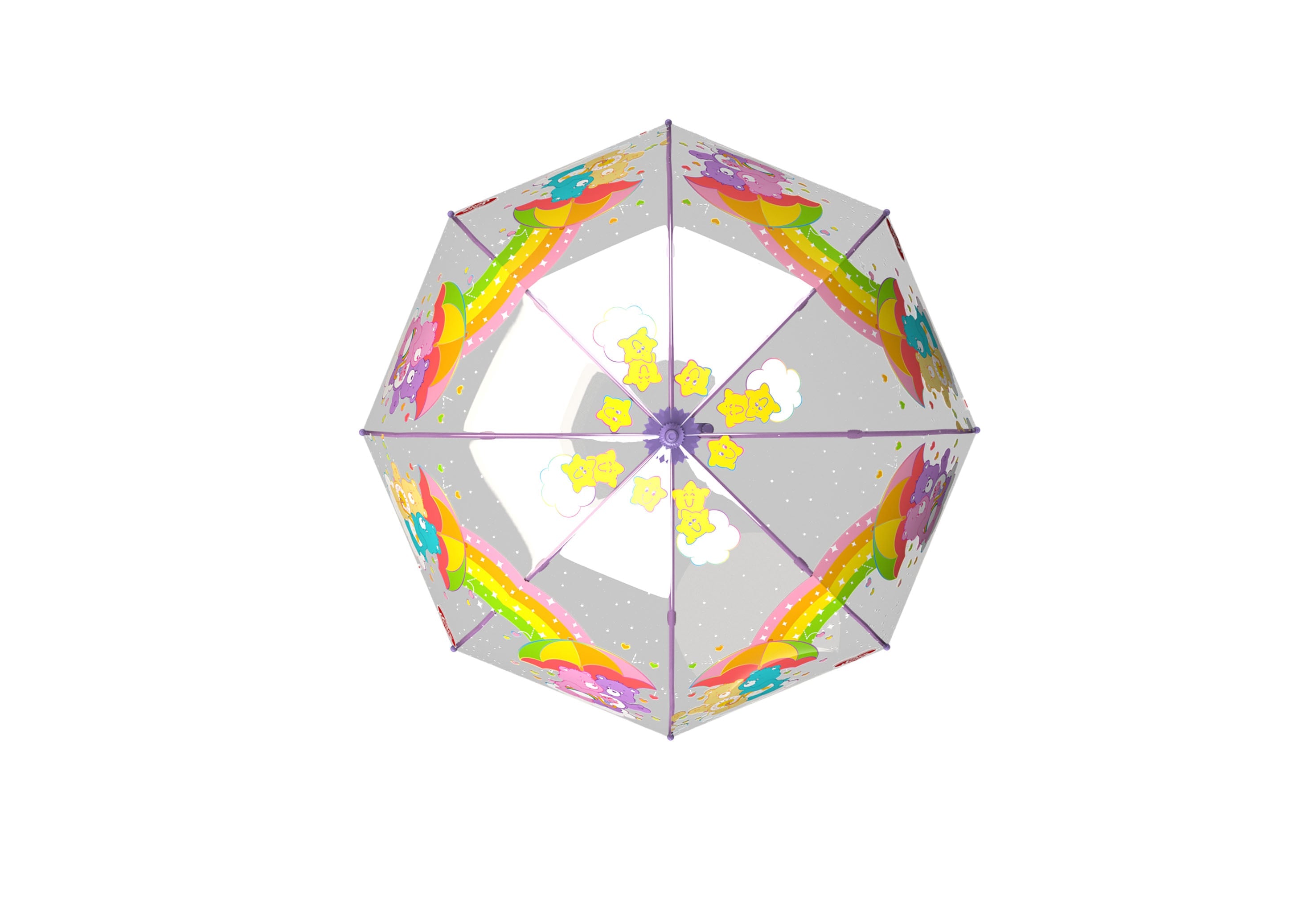 CARE BEAR - Manual Transparent Bubble Umbrella 57 cm