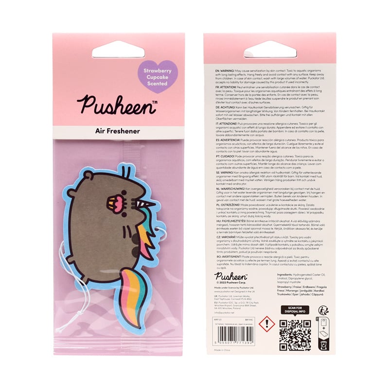 PUSHEEN - Pusheenicorn - Car Air Freshener - Strawberry Cupcake